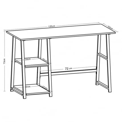 Стол на металлокаркасе БРАБИКС ЛОФТ CД-006 Дуб натуральный / BRABIX LOFT CD-006_9