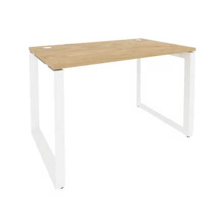 Стол рабочий на О-образном м/к ОНИКС О.МО-СП-2.7 Тиквуд Светлый/Белый / ONIX O.MO-SP-2.7_0