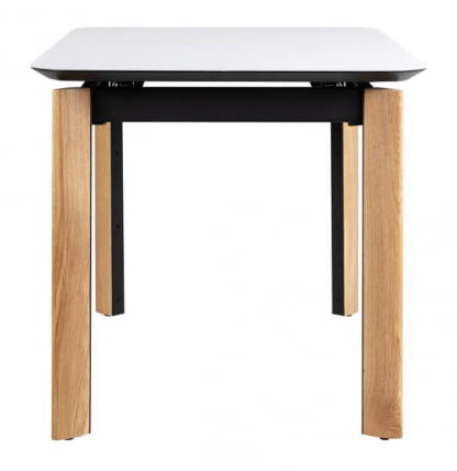 Стол раскладной Комби Гласс 140-180 Аутоматиc Натур/Лигхт матте гласс / Combi Glass Automatic Natur/Light matte glass_1