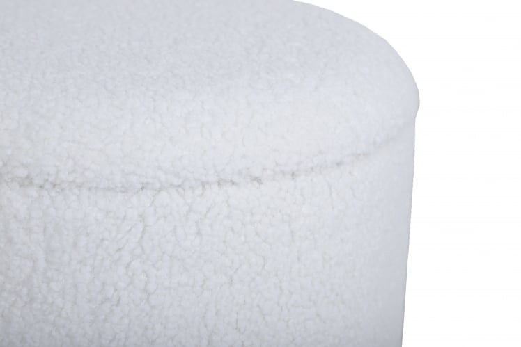 Пуф с ящиком Долли С тедди Белый / S_3