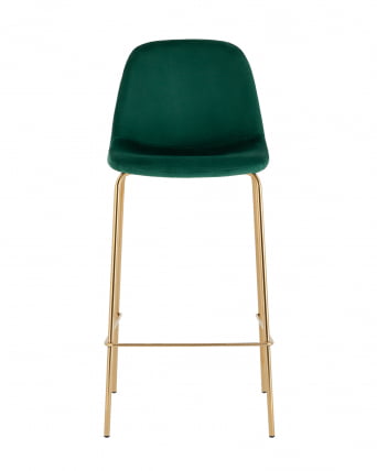 Стул барный Валенсия СН золотые ножки велюр Зеленый / SN_1