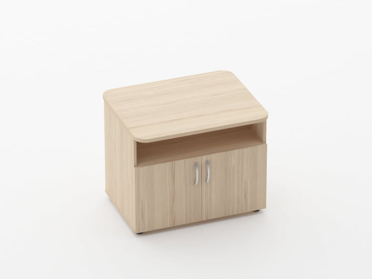 Тумба под оргтехнику Глассй 3.16.10 Дуб молочный / Glassy_0