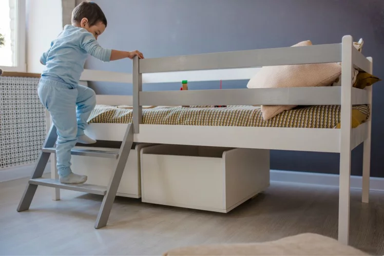 Лестница к кроватям 1400*800 РооРоом ВК-10с Серая / RooRoom VK-10с_1