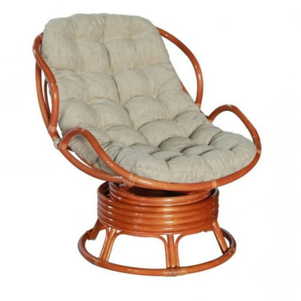 Кресло Папасан Челси вращающийся 23/03Б коньяк / 23/03B_0