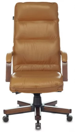 Кресло руководителя Бюрократ Т-9927ВАЛНУТ Горчичный / T-9927WALNUT_1