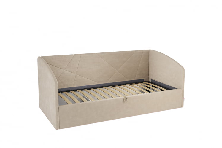 Кровать 0.9 Бест (Софа) КМ.С-15 капучино (велюр) / КМ.S-15_1