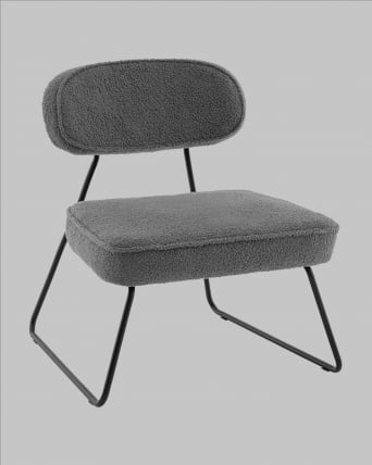 Кресло Кате нев ткань букле темно-серый / Kate new_2