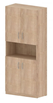 Шкаф с 2-мя комплектами глухих малых дверей СР-5В.4 Дуб Бофорд / SR-5W.4_0