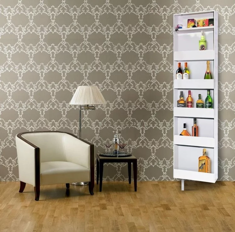 Поворотный зеркальный шкаф Дриве СП Арт Белый / Drive SP Art_19