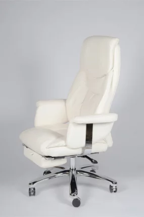 Кресло офисное Парламент Х-2021-70-5 иворй леатхер Слоновая кость / H-2021-70-5 ivory leather_2
