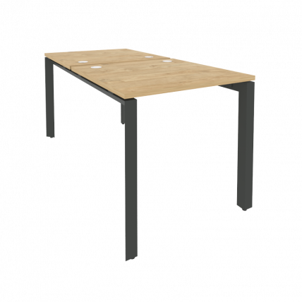 Рабочая станция на П-образном м/к ОНИКС О.МП-Д.РС-2.0.8 Тиквуд Светлый/Антрацит / ONIX O.MP-D.RS-2.0.8_0