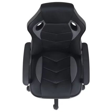 Кресло компьютерное БРАБИКС Фигхтер ГМ-008 экокожа Черное/серое / BRABIX Fighter GM-008_6