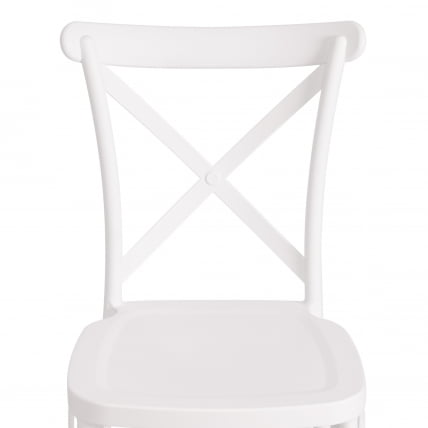 Стул CРОСС (мод. ПЛ24) пластик, 48 х 58 х 89 см, Вхите (белый) 11954 / CROSS (mod. PL24) White_5