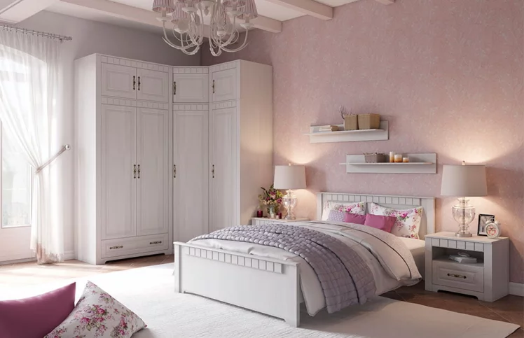 Кровать Прованс 120х200 Бодега белая Платина премиум_2