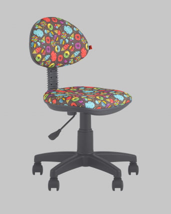 Кресло компьютерное детское УМКА свеетс серый пластик / sweets_1