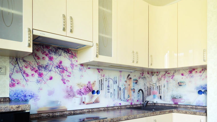 Глянцевый фартук (КОМПОЗИТ) КМ 55 / KM_1