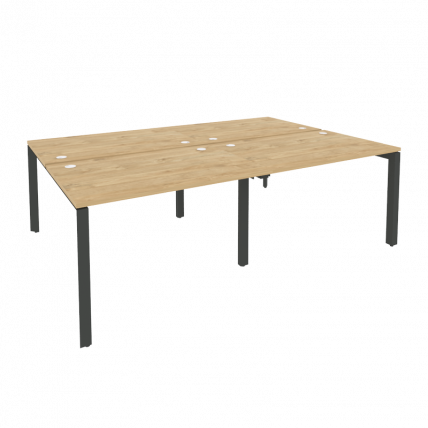 Рабочая станция на П-образном м/к ОНИКС О.МП-Д.РС-4.2.8 Тиквуд Светлый/Антрацит / ONIX O.MP-D.RS-4.2.8_0