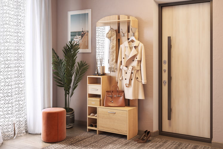 Пуф Рони 2 ПМ-001.2 персик (велюр) / PM-001.2_3