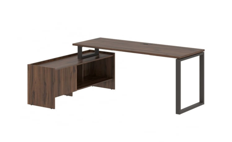 Стол с тумбой ЕДИС ЕКCТ 19614 Дуб Денвер темный Мокко / EDIS EQCT_0
