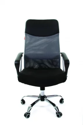 Кресло руководителя CХАИРМАН 610 Серый черный / CHAIRMAN_1