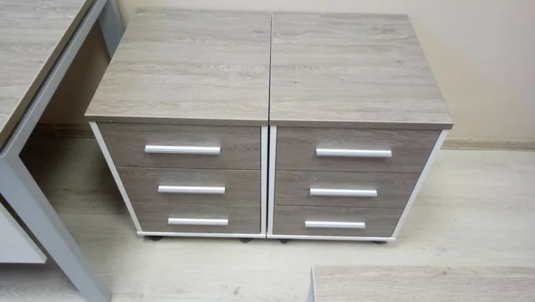 Тумба подкатная Дека 9.05.01 Дуб Верцаска/Белый / Deka_1