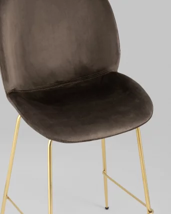 Стул полубарный Беетле со спинкой голд Коричневый / Beetle gold_7