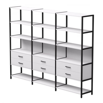 Набор стеллажных систем Еверпроф ЕВО №9 Белый Черный / Everprof EVO_0
