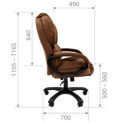 Кресло руководителя CХАИРМАН ДОМ (Хоме) 434 Коричневый / CHAIRMAN (Home)_6