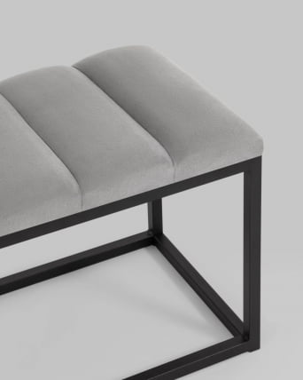 Банкетка Хостен велюр Серый_2