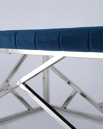 Банкетка АРТ ДЕКО велюр Синий_3