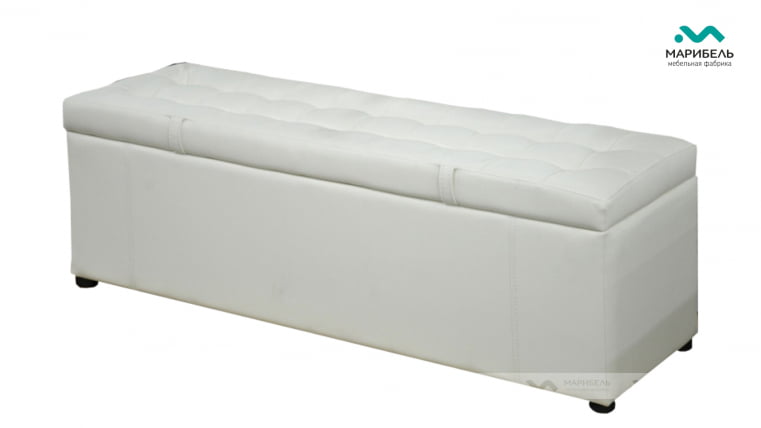 Пуфик «Дуэт» 1200 мм Кожа темная_0