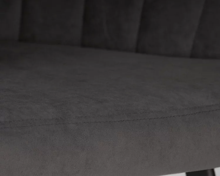 Стул обеденный ДОБРИН НАОМИ (ЭМАЛЬ ЧЕРНЫЙ МУАР велюр Катаниа Чоколате) / DOBRIN NAOMI Catania Chocolate)_8