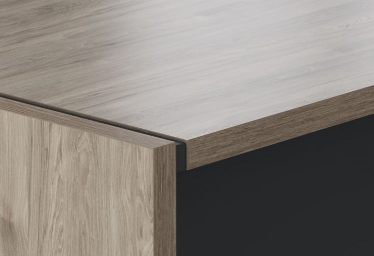 Кабинет руководителя МОРРИС ТРЕНД комплект №1 Антрацит Кария Пальмира / MORRIS TREND_1