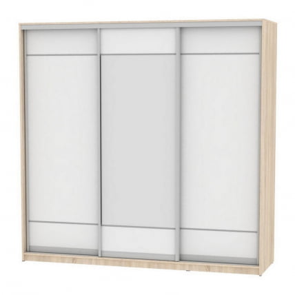 Шкаф-купе Б-230х235х60-3(ДСС-Белый-Д7Д8Д7) / B-230х235х60-3(ДСС-Белый-D7D8D7)_0