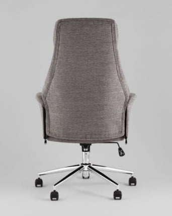 Кресло офисное ТопЧаирс Неома светло-серый экокожа ткань / TopChairs Neoma_9