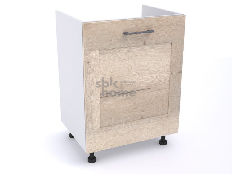 Стол под мойку СМ-60, Дублин (600*470*820) Дуб галифакс белый, 21611_0