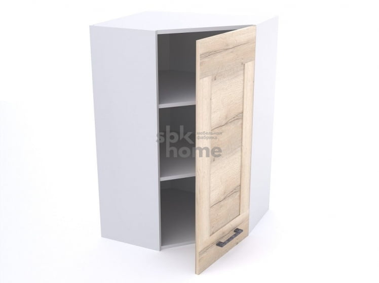 Шкаф угловой ШУ-60, Дублин (600*600*960) Дуб галифакс белый, 21661_1