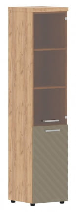 Шкаф колонка комбинированная с топом (правый) Торр ЛУКС ТЛХC 42.2 Р Дуб Бофорд Капучино / Torr LUX TLHC R_0