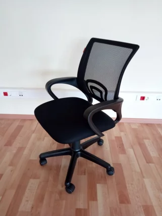 Кресло оператора CХАИРМАН 696 Черный пластик (блаcк) черный / CHAIRMAN (black)_3