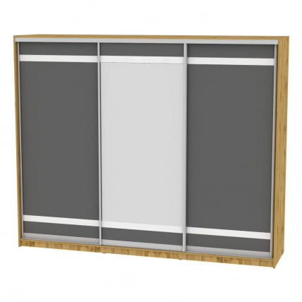 Шкаф-купе Б-230х270х60-3(ДВ-Графит-Д9Д10Д9) / B-230х270х60-3(ДВ-Графит-D9D10D9)_0