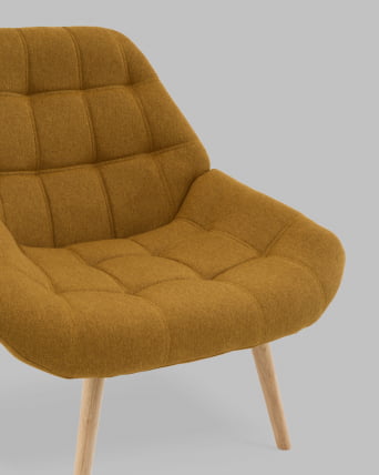 Кресло Олби Квадро горчичный_7