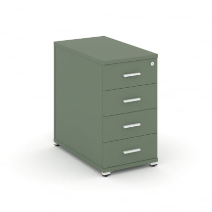 Тумба приставная с 4-мя ящиками CОНCЕПТ CН.ТГО-002 Б/В Кобо Белый / CONCEPT CN.TGO-002 B/W_0