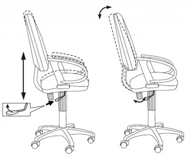 Кресло офисное Бюрократ CХ-300 АКССН БЛУЕ / CH-300 AXSN BLUE_4