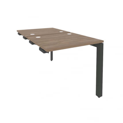 Стол-приставка двойной на П-образном м/к к опорным элем. ОНИКС О.МП-Д.СПР-0.7 Дуб Аризона/Антрацит / ONIX O.MP-D.SPR-0.7_0