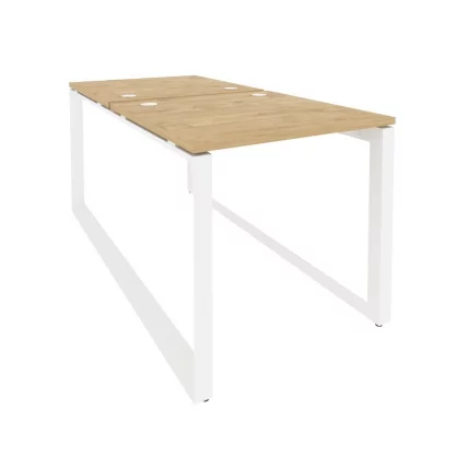 Рабочая станция на О-образном м/к ОНИКС О.МО-Д.РС-2.0.8 Тиквуд Светлый/Белый / ONIX O.MO-D.RS-2.0.8_0