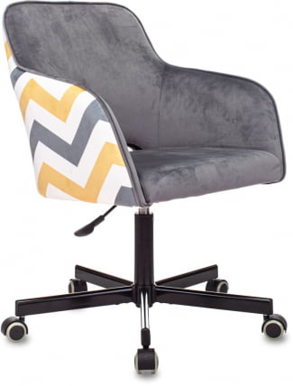 Кресло для оператора Бюрократ CХ-380М Серая жемчужина Италиа 26 зигзаг / CH-380M Italia_0