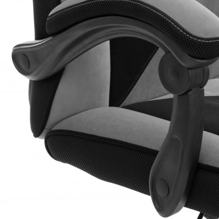 Кресло Арена металБЛ велюр, серый/черный, 29/35 / Arena metalBL_9