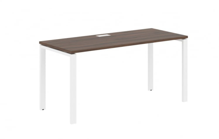 Стол письменный ЕДИС ЕУСТ 1567 Дуб Денвер темный Белый / EDIS EUST_0