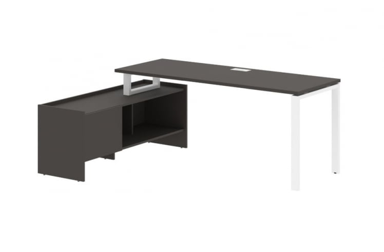 Стол с тумбой ЕДИС ЕУCТ 19614 Мокко Белый / EDIS EUCT_0