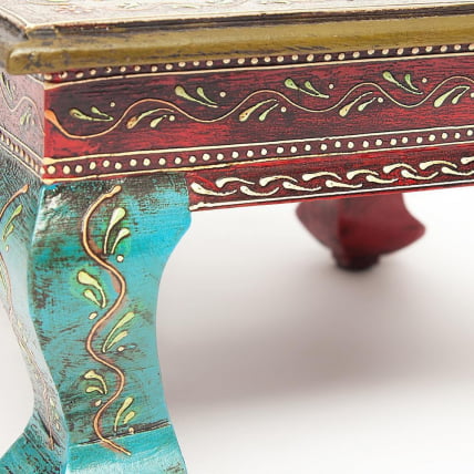 Столик Сеcрет Де Маисон ХАВЕЛЙ ( мод. БДЖ-001) дерево манго, 30кс30кс17 cм, этническая роспись / Secret De Maison HAVELY mod. BJ-001) 30x30x17 cm,_5